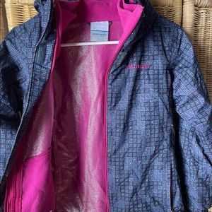 Columbia girls interchangeable jacket medium